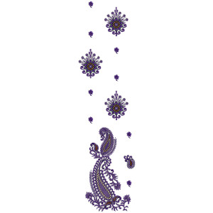Dupatta Embroidery Design 13663