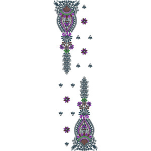 Dupatta Embroidery Design 13665