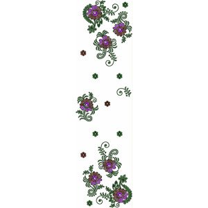 Dupatta Embroidery Design 13712