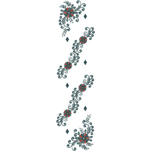 Dupatta Embroidery Design 13714