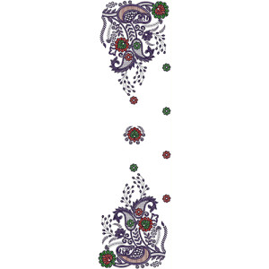 Dupatta Embroidery Design 13716