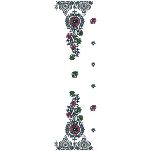 Dupatta Embroidery Design 13717
