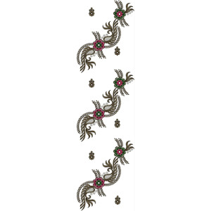 Dupatta Embroidery Design 13718