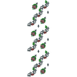 Dupatta Embroidery Design 13719