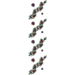 Dupatta Embroidery Design 13720