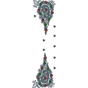 Dupatta Embroidery Design 13723