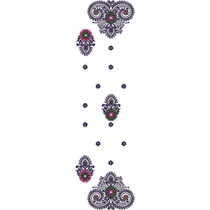 Dupatta Embroidery Design 13725