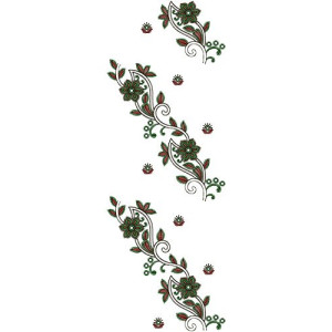 Border Embroidery Dupatta Design 14470