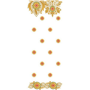 Very Classy Embroidery Design For Dupatta 14862