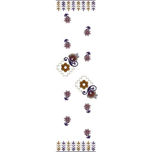 Punjabi Bridal Suit Embroidery Design 15018