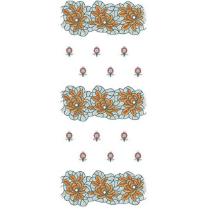 Trendy Ladies Suits Clothing Embroidery Design 15717