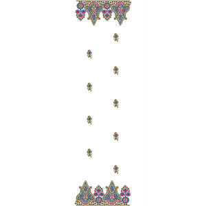 Embroidery Design For Scarf Dupatta 15718