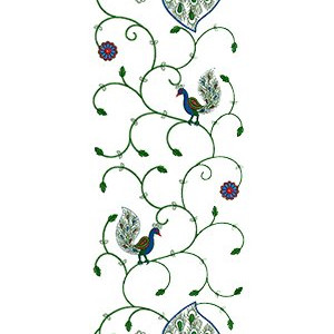 Peacock Dupatta Design Embroidery 16410