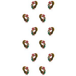 Designer Dupatta With Peacock Border 16412