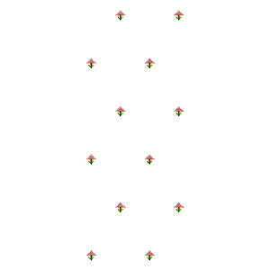 Lawn Cross Stitch Dupatta Embroidery Design 16662