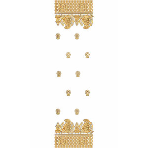 Dupatta Embroidery Design 19547