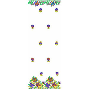 Border Embroidery Dupatta Design