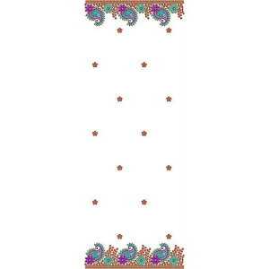 Paisley Scarves Dupatta Embroidery Design