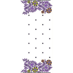 Europe Winter Clothing Scarf Sequin Embroidery Design