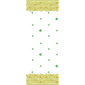 5MM Sequins Allover Border Bridal Scarf Dupatta Design