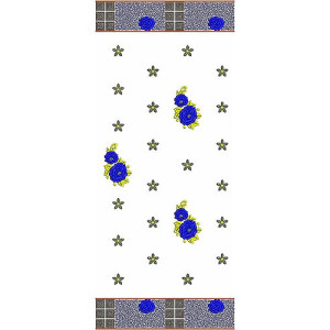 Dual / Bouble 3MM Sequins Dupatta Embroidery Design