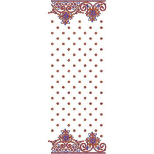 White Cotton Thread Sequins Scarf Dupatta Embroidery Design