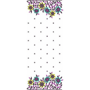 Sequins Border Style Charming Dupatta Embroidery Design