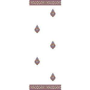 Double Sequins Scarf Dupatta Embroidery Design