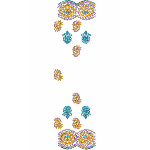 Party Wear Dupatta Embroidery Design