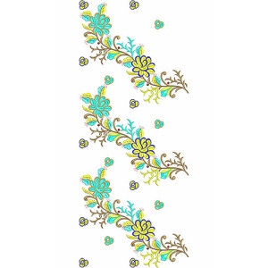 Scarf Embroidery Design For Women Clothing