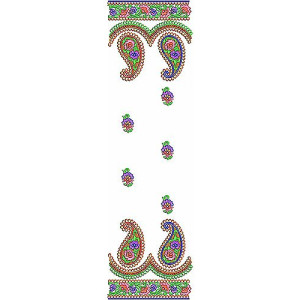 Rajasthani Bride Dupatta | Pallu | Scarf Embroidery Design