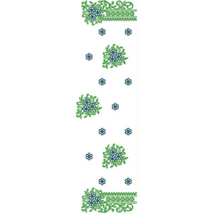 8333 Dupatta Embroidery Designs