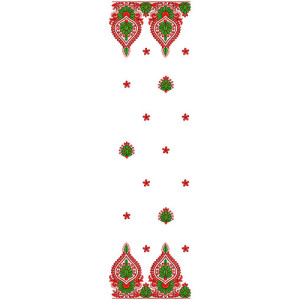 8380 Dupatta Embroidery Design