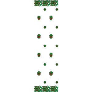 8881 Scarf Embroidery Design