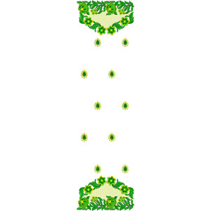 8883 Scarf Embroidery Design