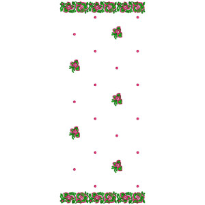 8884 Scarf Embroidery Design