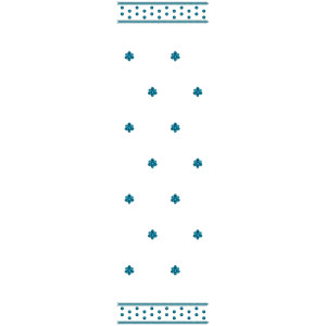 9057 Dupatta Embroidery Design