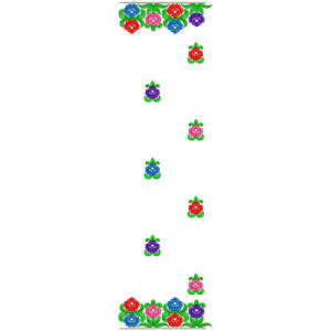 9073 Scarf Embroidery Design