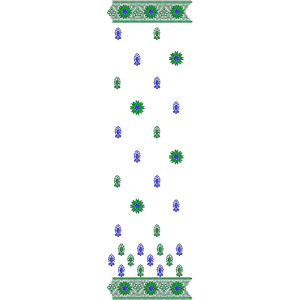 9074 Scarf Embroidery Design