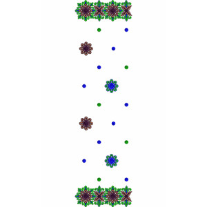 9075 Scarf Embroidery Design