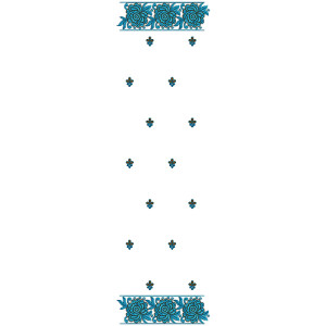 9076 Scarf Embroidery Design