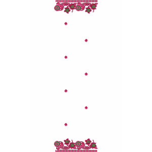 9077 Scarf Embroidery Design