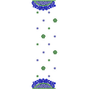 9078 Scarf Embroidery Design