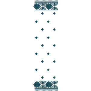 9169 Scarf Embroidery Design