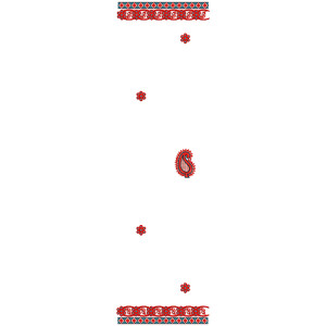 9262 Scarf Embroidery Design