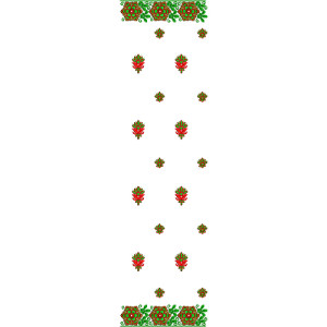 9360 Dupatta Embroidery Design