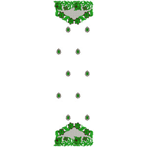 9364 Dupatta Embroidery Design