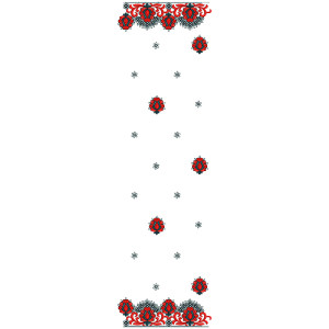 9365 Dupatta Embroidery Design