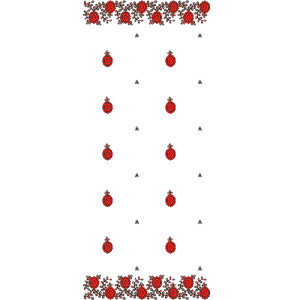 9366 Dupatta Embroidery Design