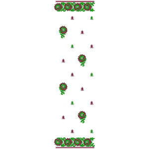 9390 Scarf Embroidery Design